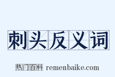 刺头反义词是什么意思的图片